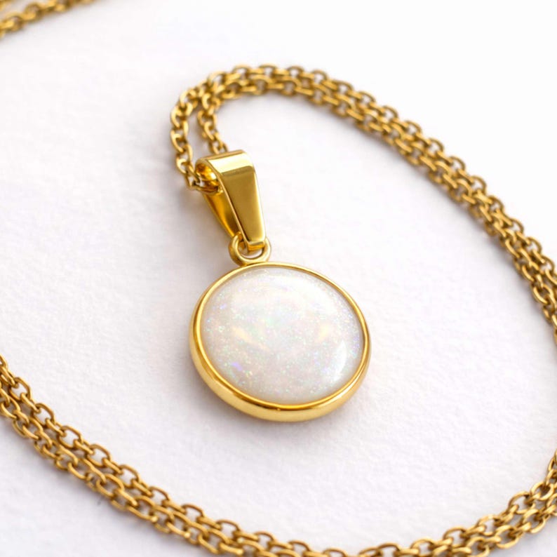 Silver DIY Breastmilk Pendant - Keepsake Necklace - Breastmilk Kit Round - Memorial Kit image 5
