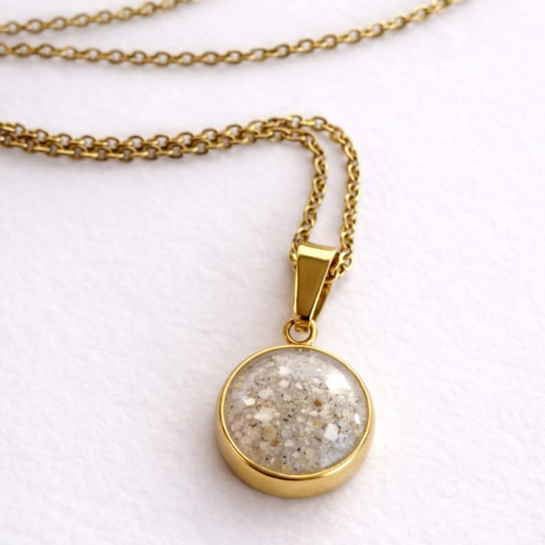 Silver DIY Breastmilk Pendant - Keepsake Necklace - Breastmilk Kit Round - Memorial Kit image 9