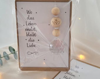 Sonnenfänger I Sternenkind Erinnerung  I Geschenk für Sternenkinder I Andenken Sternenkind I Geschenke Trauer I  Trauerkarte Sternenkind