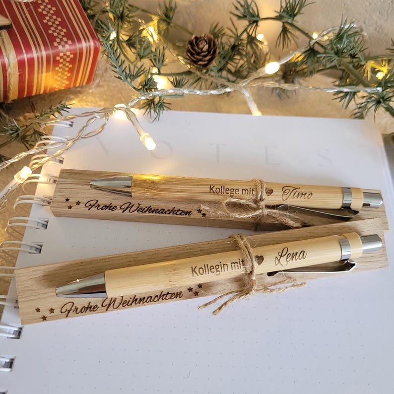 Wichtelgeschenke für Kollegen I kleine Weihnachtsgeschenke für Kollegen I personalisierte Kugelschreiber I Weihnachtsgeschenk Mitarbeiter