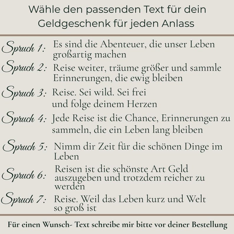 Sprüche Geldgeschenk