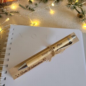 Wichtelgeschenke für Kollegen I kleine Weihnachtsgeschenke für Kollegen I personalisierte Kugelschreiber I Weihnachtsgeschenk Mitarbeiter