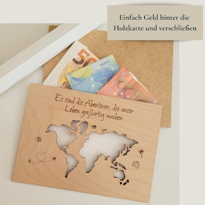 Geldgeschenk zum Geburtstag I Geldgeschenk im Bilderrahmen I Geldgeschenk Reise I Geldgeschenk Weltkarte I personalisierte Geschenke
Geldgeschenk zum Abitur