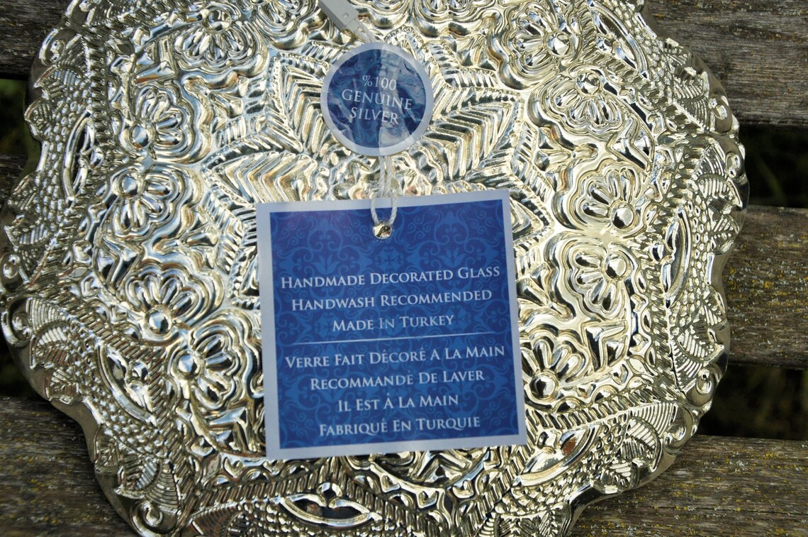 Efe Glass Handmade Turkish Decorated Decorative Glass 100 Etsy UK