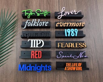 12pcs Custom 3D Printed CD Wall Display | Vinyl Record Stand / Black Gift-Ready Music Art for Album Lovers