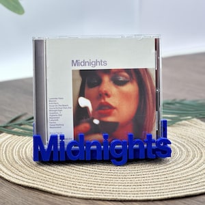 Whispers of Melody Midhights - Benutzerdefinierte 3D gedruckte CD-Wand-Display | Geschenkfertige Musikkunst für Albumliebhaber