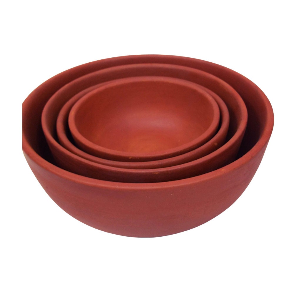 Earthenware Mitti Bowl Set Microware Safe Set of 4 Clay Etsy