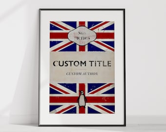 Volledig aanpasbare/gepersonaliseerde digitale acrylstijl Penguin klassiekers boekomslag kunst fysieke druk