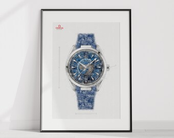 Beautiful AQUA MASTER Chronograph Mother of Pearl With 124