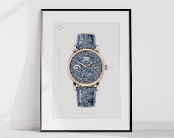 A.Lange & Sohne - Langematik perpetual, Ref. 310.037 - digitally created technical drawing