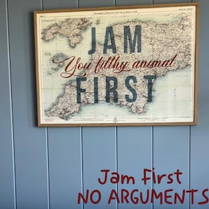 Jam first, you filthy animal - Sally Hurman print