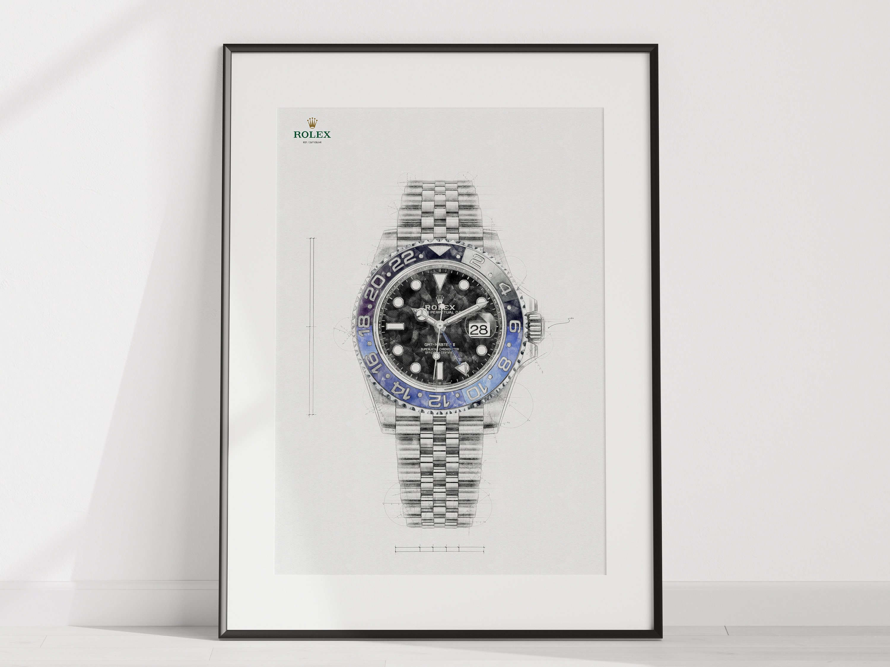 Rolex GMT Master II Ref:126710blnr 