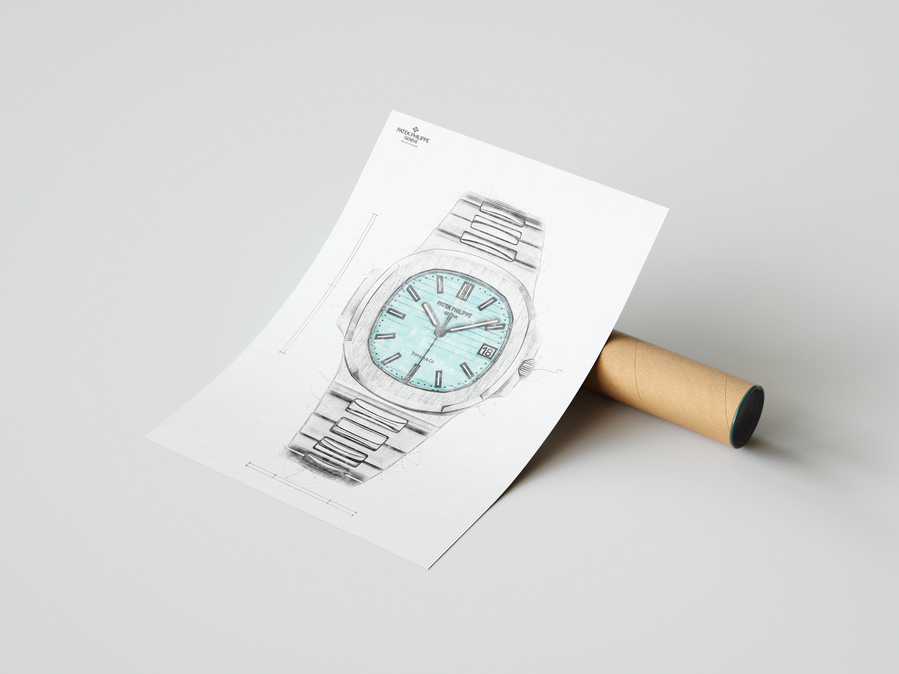 Watch Drawing Tribute To Patek Philippe Nautilus Tiffany & Co