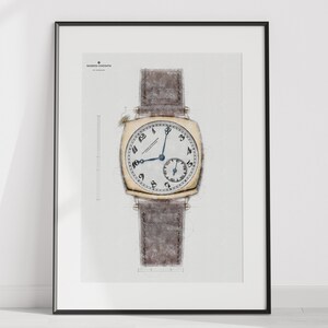 Vacheron Constantin AMerican 1921 - 1921H000J-B949 - digitally created technical drawing - watch print