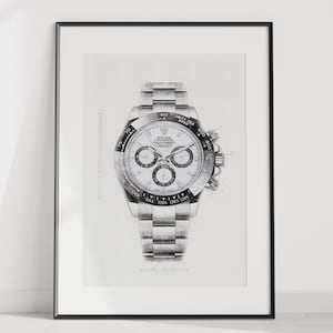 Rolex Daytona Ref. 116500LN- digitally created technical watch print