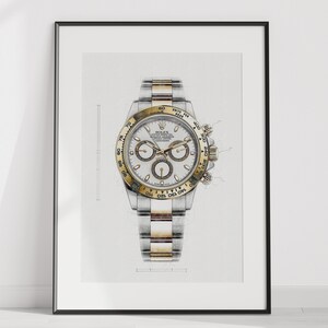 Rolex Daytona Ref. 116503 - digitally created technical watch print
