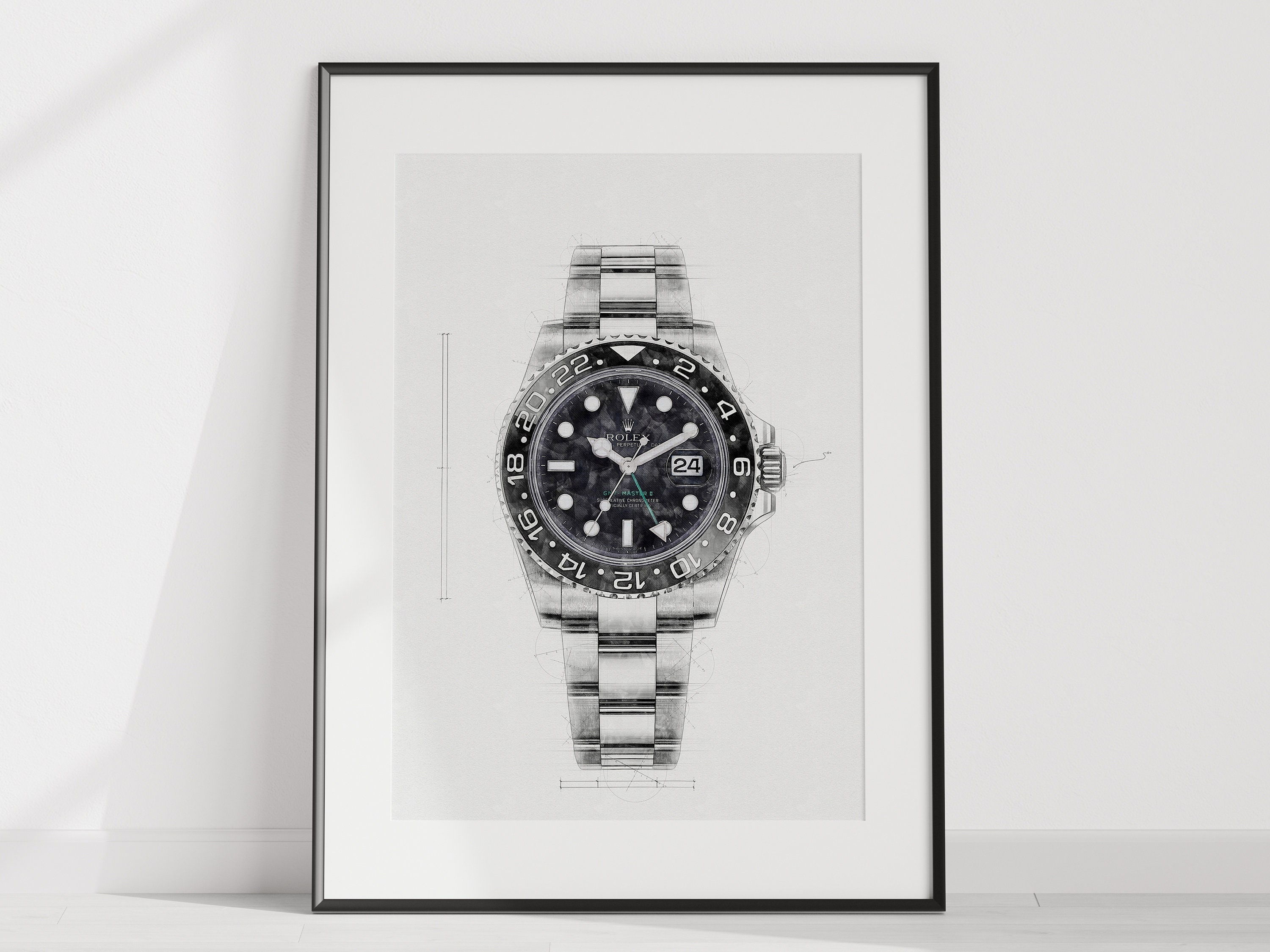 オマージュアート Rolex GMT Master II Ref. 116710LN - Digitally Created Technical