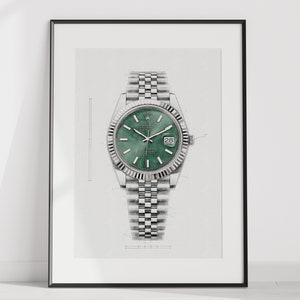 Rolex Datejust Ref. 126334 - digitally created technical drawing