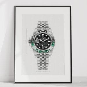 Rolex GMT Master II Ref. 126720VTNR - digitally created technical watch print