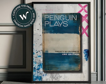 Penguin Plays - James McQueen / Harland Miller / Connor Brothers style Penguin classics book cover art print