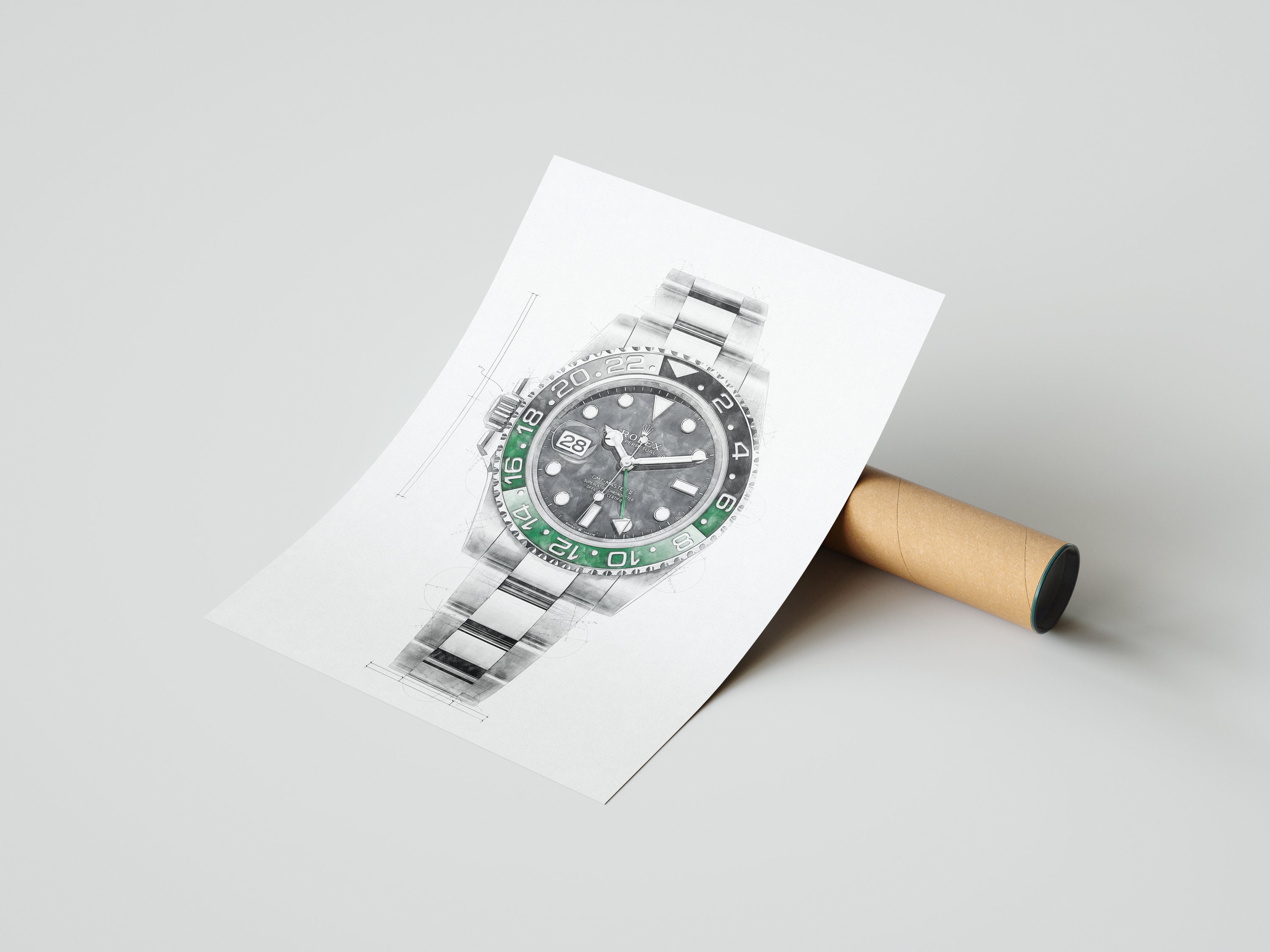 Rolex GMT Master II Ref. 126720VTNR digitally created technical 