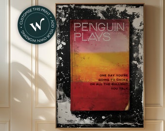 Penguin Plays - James McQueen / Harland Miller / Connor Brothers style Penguin classics book cover art print