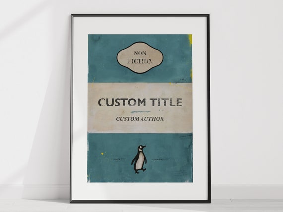 Fully Customisable/personalised Digital Acrylic Style Penguin