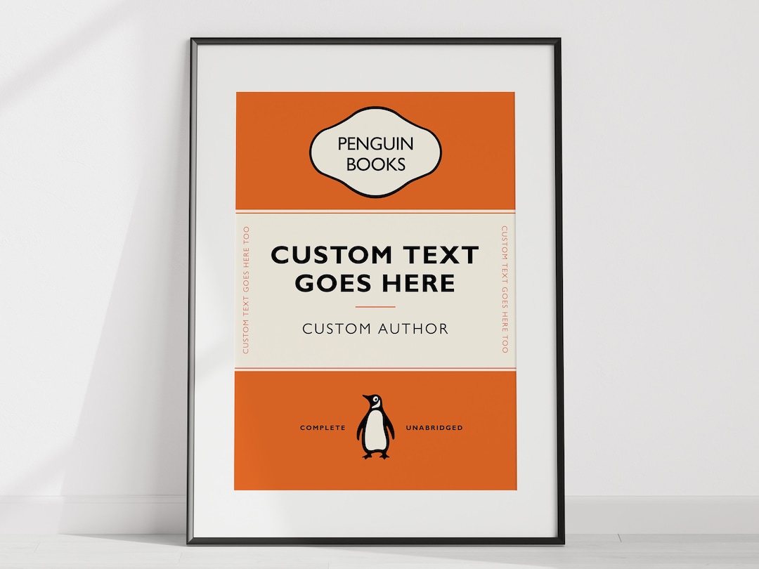Fully Customisable/personalised Penguin Classics Book Cover Art