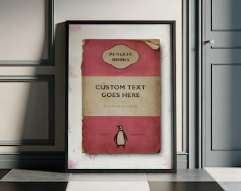 Custom James McQueen / Harland Miller / Connor Brothers style Penguin classics book cover art print