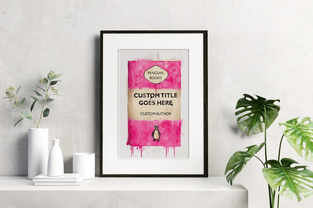 Fully Customisable/personalised Watercolour Style Penguin 