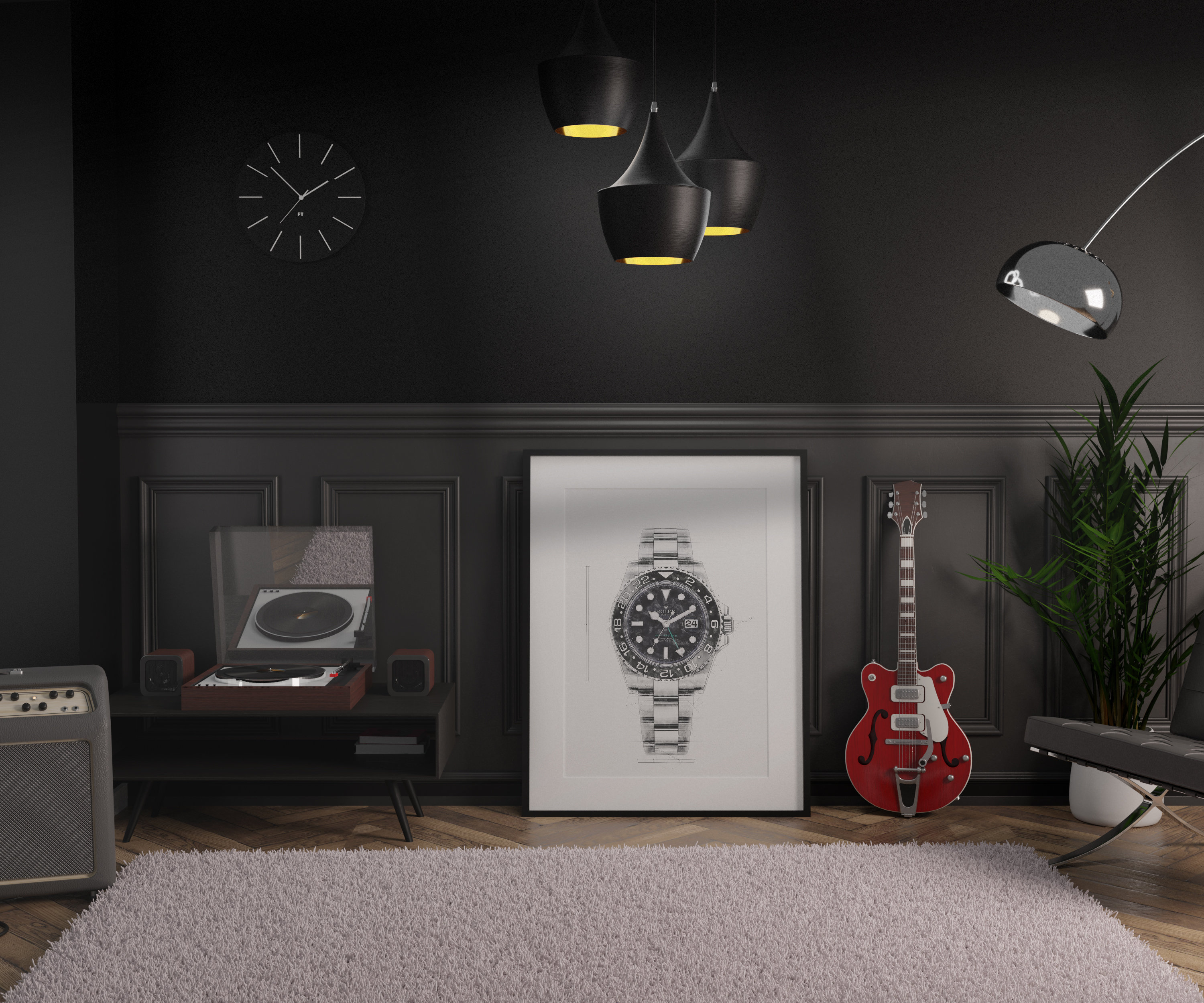 Rolex GMT Master II Ref. 116710LN - Digitally Created Technical