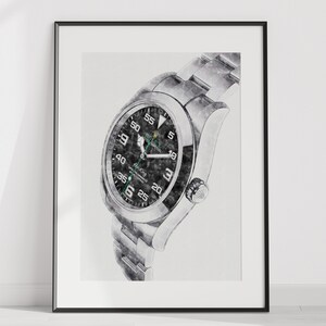 Rolex Air King Ref. 116900 - digitally created technical watch print