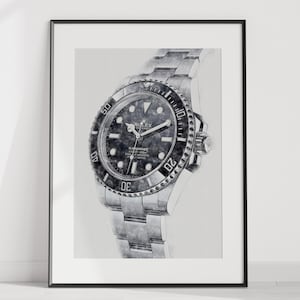 Rolex Submariner Ref. 114060 - digital illustration