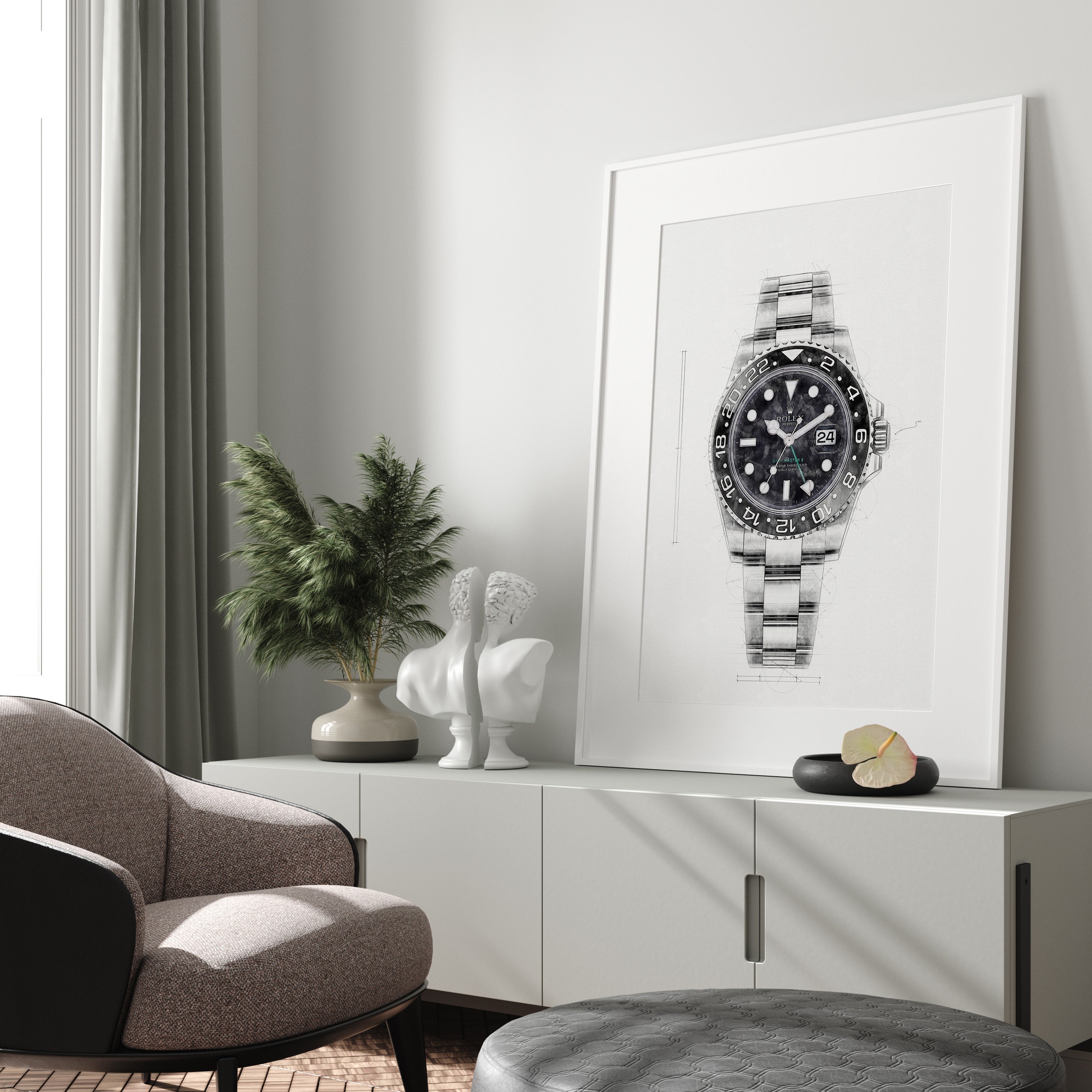 Rolex GMT Master II Ref. 116710LN - Digitally Created Technical