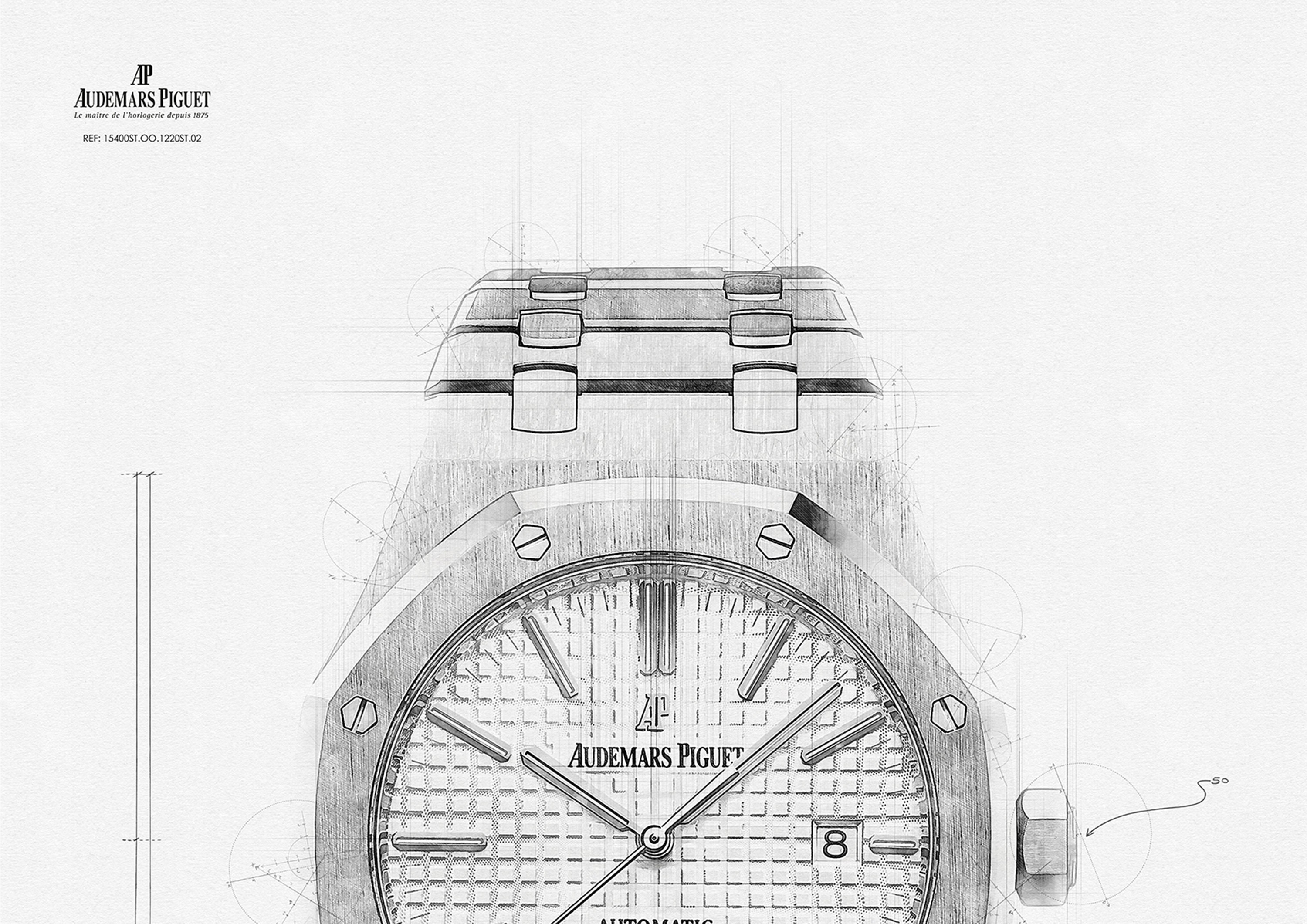 Audemars Piguet Royal Oak Ref. 15400ST.OO.1220ST.02 - Digitally