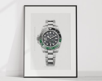 Rolex GMT Master II Ref. 126720VTNR - digitally created technical watch print