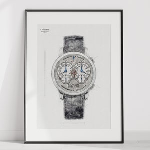 F.P. Journe Chronometre a resonance, Calibre 1520 - digitally created technical drawing