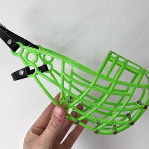 107 Greyhound Basket Muzzle  - Lime green