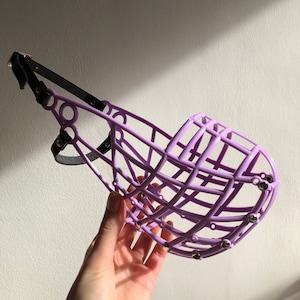 107 Greyhound Basket Muzzle - Lilac