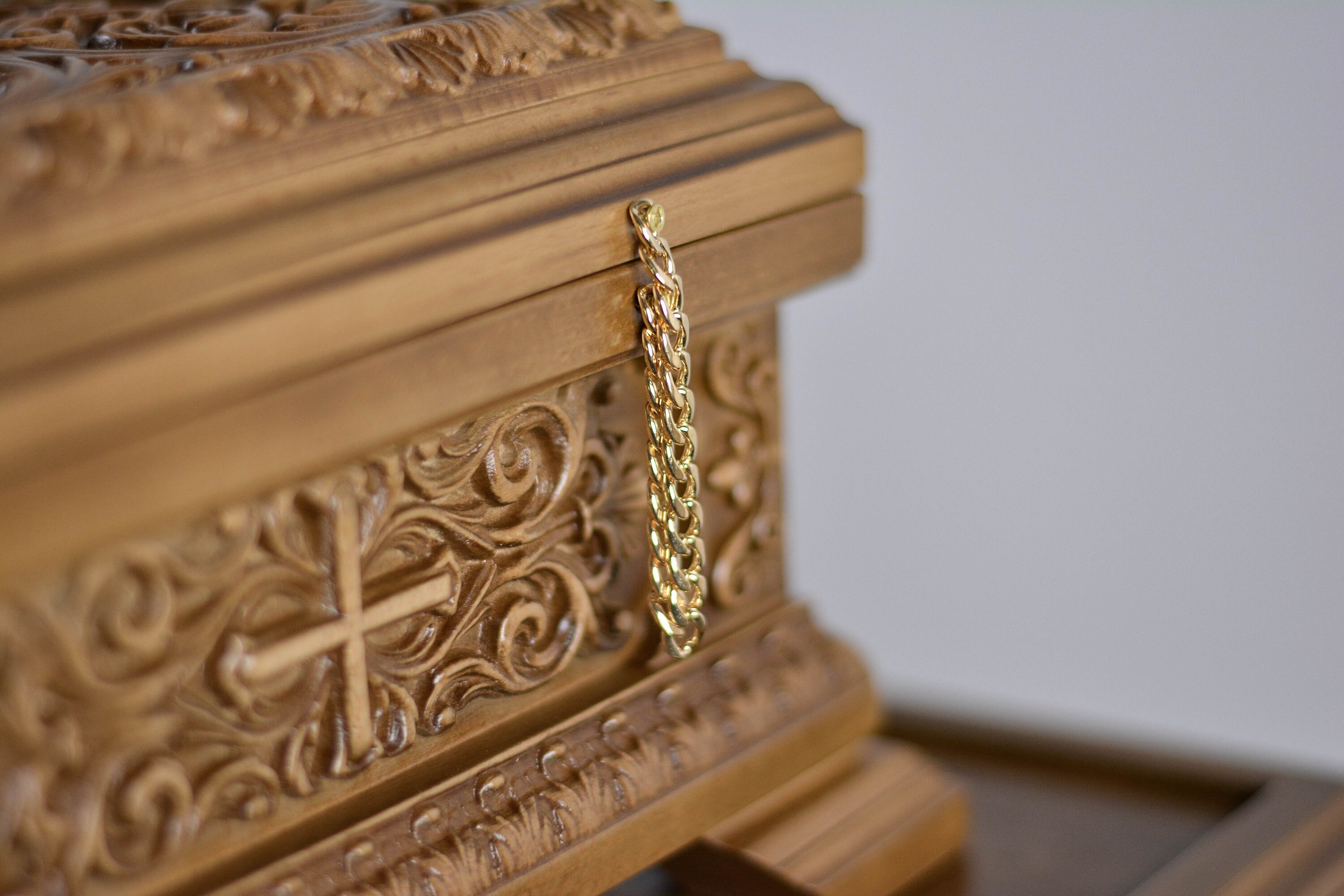 12.5 Orthodox Carved Wooden Reliquary Box Religious Etsy