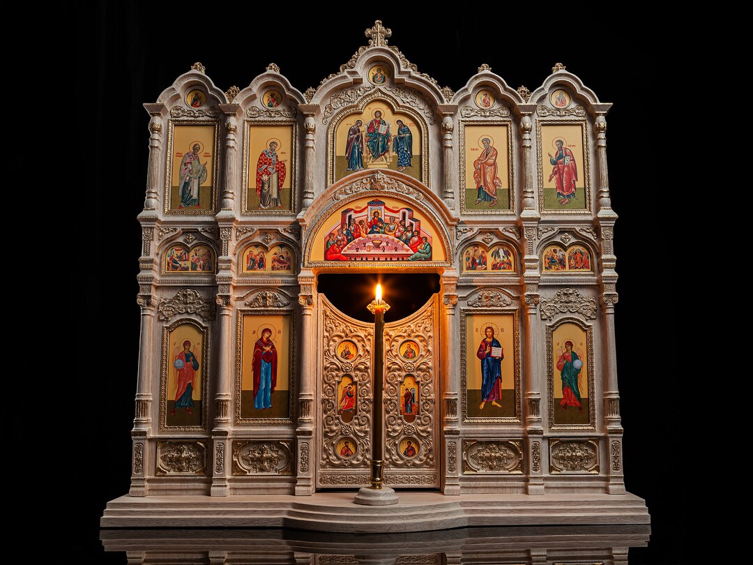 23 Home Iconostasis Renaissance Style Wall-mounted and Table-top Prayer ...