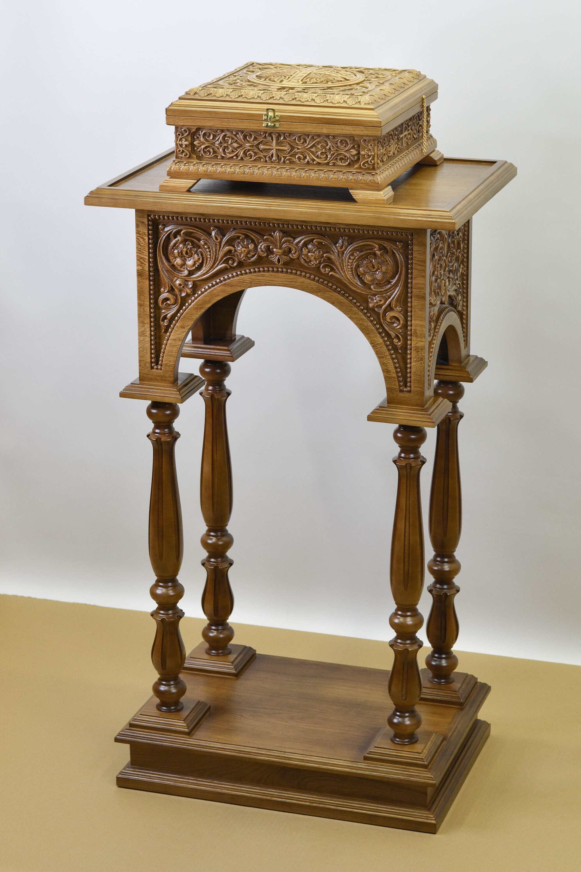 12.5 Orthodox Carved Wooden Reliquary Box Religious Etsy