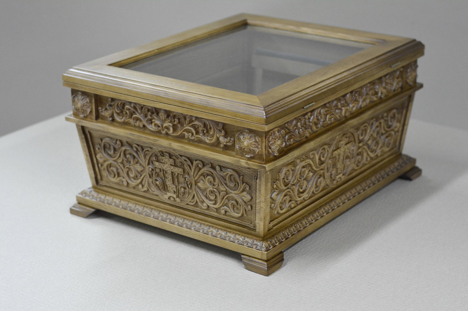 21 Orthodox Carved Wooden Reliquary Box Religious Etsy