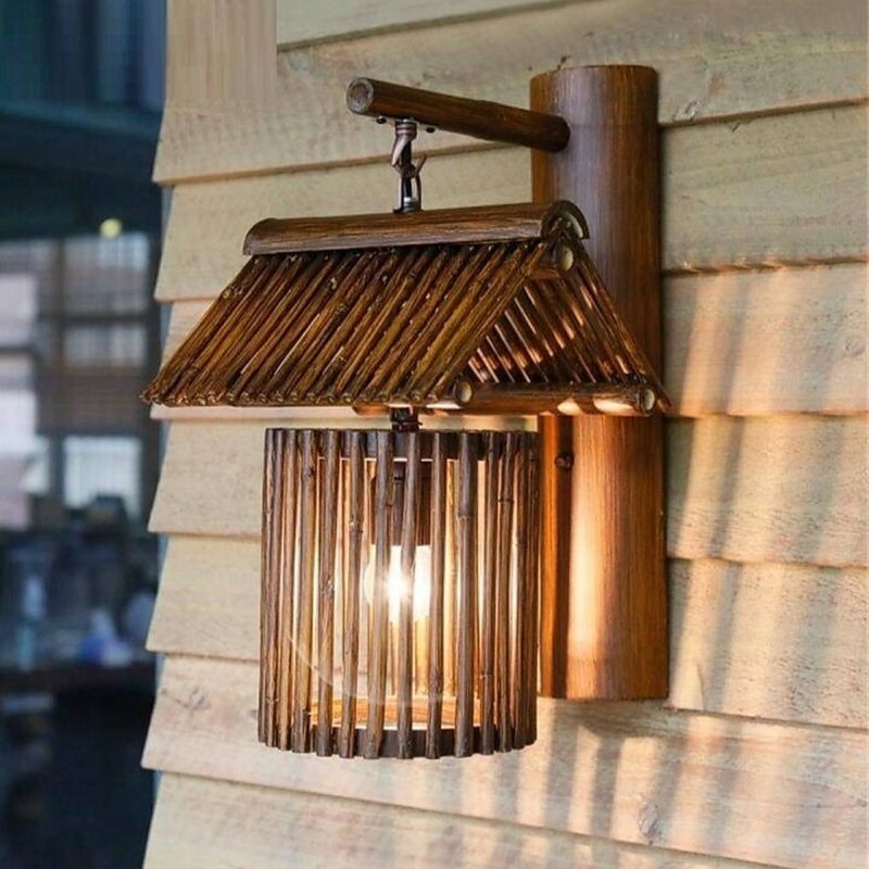 View of Bamboo Lighting Fixtures - Etsy