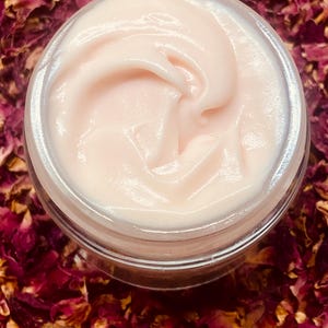 All Natural Anti Aging Daily Rose Face Moisturizer Cream Made with Organic Oils image 2