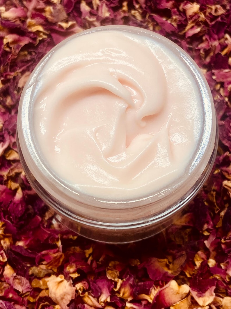 All Natural Anti Aging Daily Rose Face Moisturizer Cream Made with Organic Oils image 2