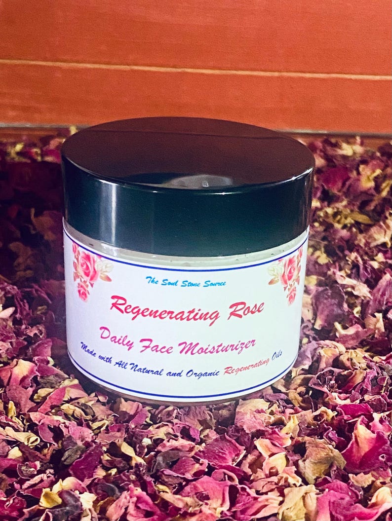 All Natural Anti Aging Daily Rose Face Moisturizer Cream Made with Organic Oils image 4