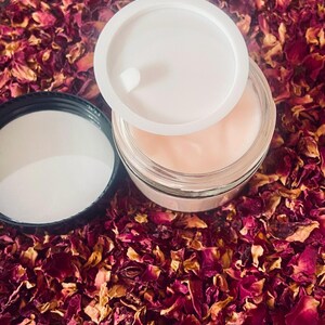 All Natural Anti Aging Daily Rose Face Moisturizer Cream Made with Organic Oils image 3