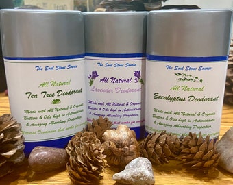 An All Natural Deodorant that WORKS! 2.5 Ounce BPA Free Stick Tube Container. Made with raw and organic ingredients w/ antioxidants