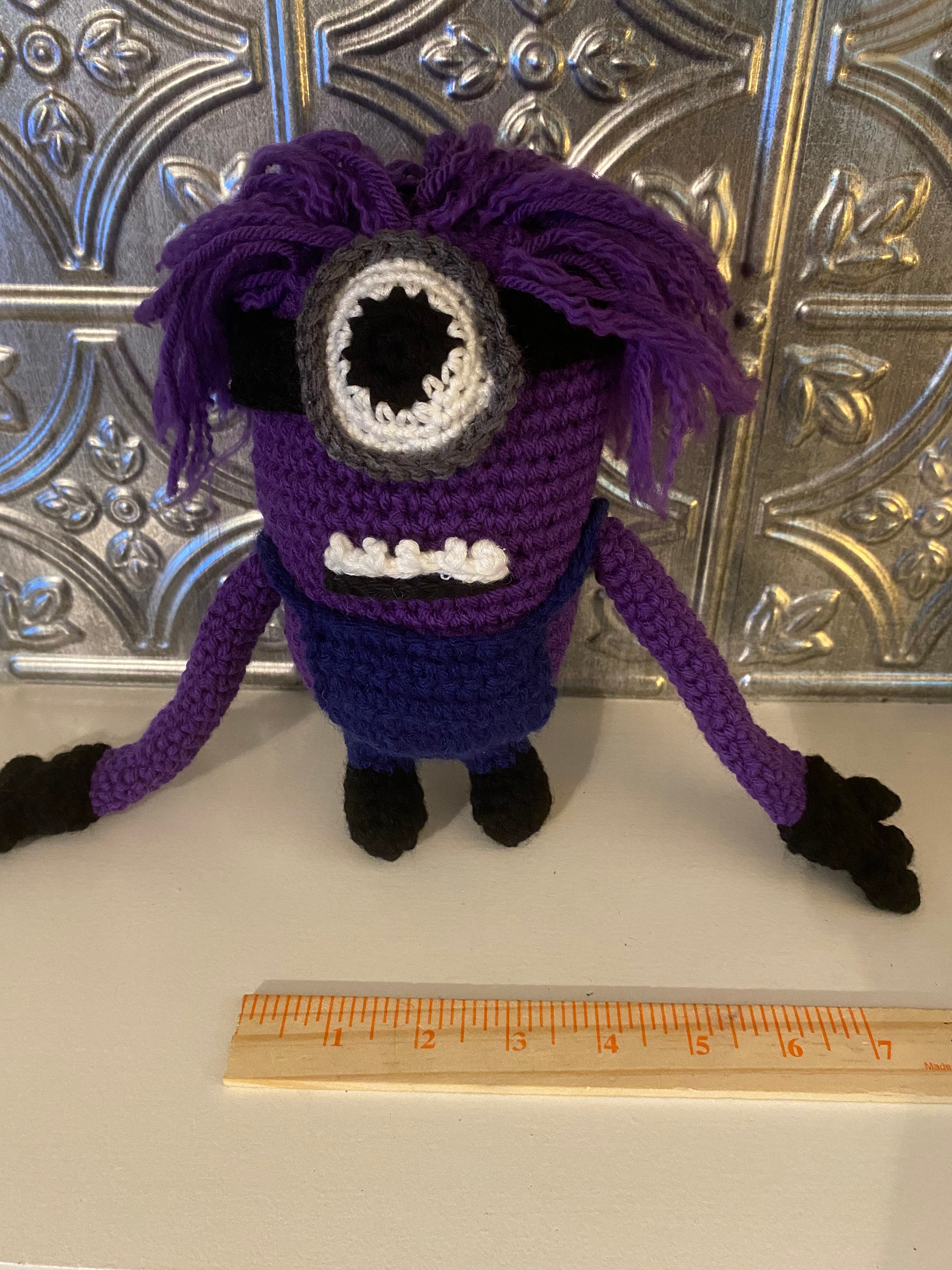 purple minion plush toy